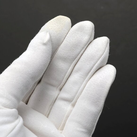 Vintage Max Mayer's Fashion Gloves 1950s White Stretch Czechoslovakia MCM - Picture 11 of 14